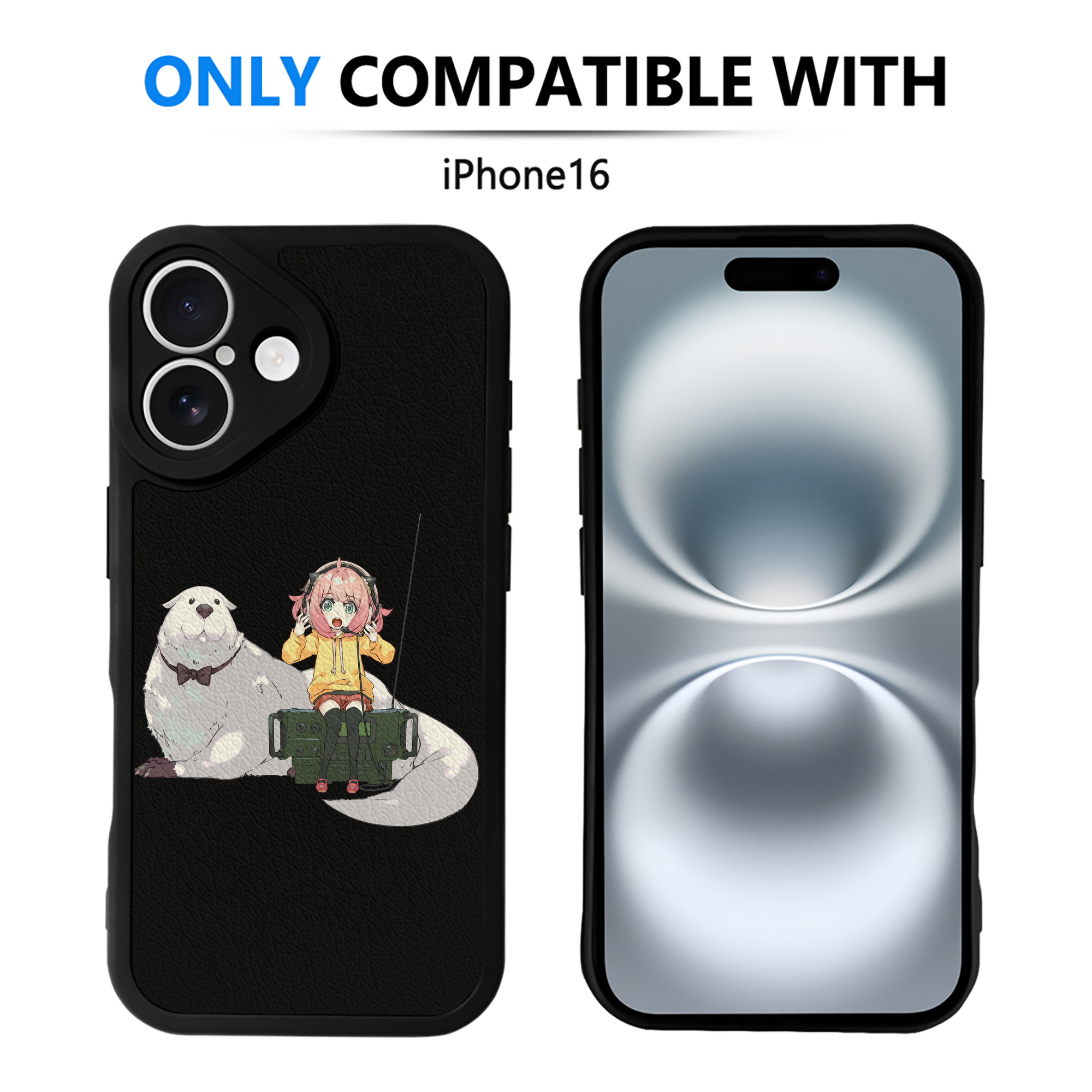 （画像用） SPY×FAMILY间谍家家酒 【iPhone 16シリーズ対応】シリコンスマホケース（レザー調） 材質：シリコン